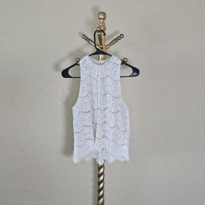 Love, Fire Cream Lace Top